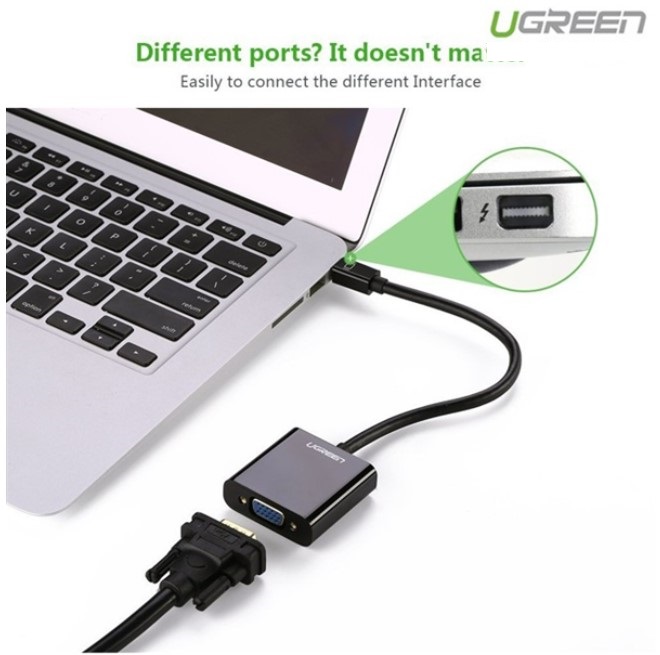 Cáp chuyển đổi Mini Displayport to VGA chính hãng Ugreen 10459